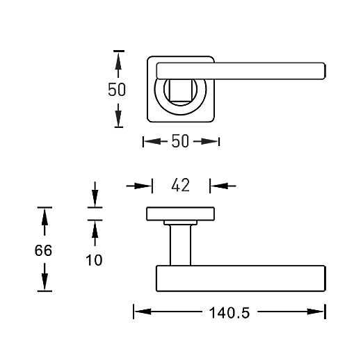 картинка Ручка ARCHIE SILLUR C92 S.CHROME/P.CHROME (матовый хром / хром блестящий)