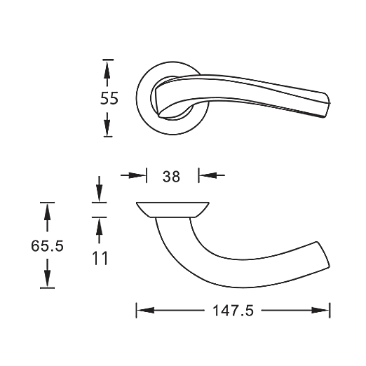 картинка Ручка ARCHIE SILLUR 109 S.CHROME (матовый хром)